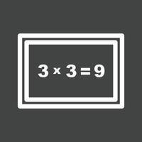 Arithmetic Line Inverted Icon vector