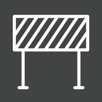 Barrier Line Inverted Icon vector