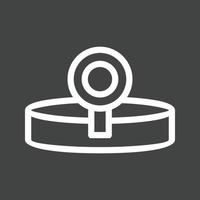 Headlamp Line Inverted Icon vector