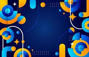 Blue Orange Geometric Background vector