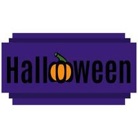 Halloween, idea for a poster, banner, flyer or postcard vector