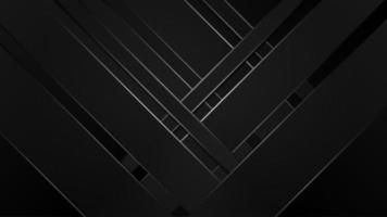 Black abstract geometric background. Modern shape concept photo