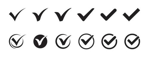 Checkmark icon design element suitable for websites, print design or app vector