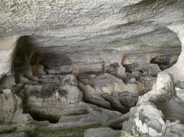 cava d'ispica catacombs larderia cave in sicily italy photo