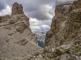 dolomites mountains panorama from tofane photo