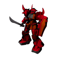 mecha avec un style de combat offensif png