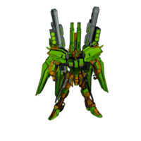 Mecha with defensive combat style png