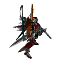 Mecha with attacking combat style png