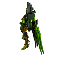 Mecha with defensive combat style png