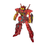 mecha avec un style de combat stratégique png