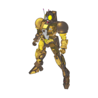 Mecha with attacking combat style png