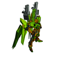 Mecha mit defensivem Kampfstil png