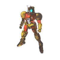 Mecha with defensive combat style png