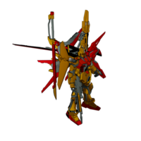 Mecha with attacking combat style png