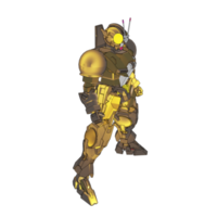 Mecha with defensive combat style png