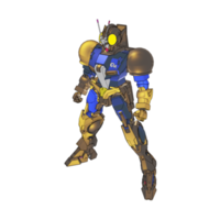 Mecha with defensive combat style png