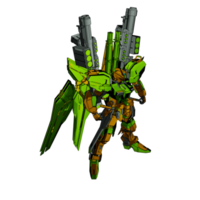 Mecha with defensive combat style png