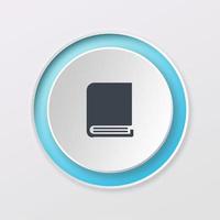 botón de reproducción diccionario de color blanco icono de logotipo de diseño digital foto