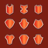 Shield Icon Set Collection vector