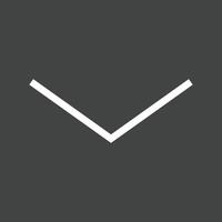 Arrow Down Line Inverted Icon vector