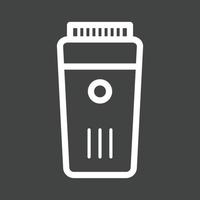 Trimmer I Line Inverted Icon vector