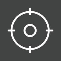 Target Line Inverted Icon vector