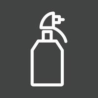 Spray Bottle Line Inverted Icon vector