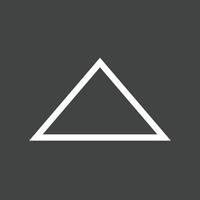 Triangle Arrow Up Line Inverted Icon vector