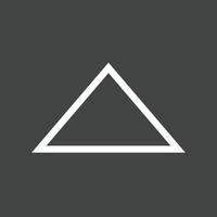 Triangle Arrow Up Line Inverted Icon vector