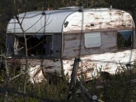 Old abandoned rv photo