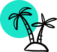 design de ícone da ilha png