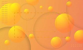 Abstract fluid color gradient with circle shape vector