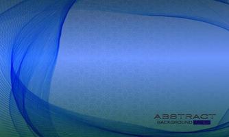 Abstract wave background with blue theme vector