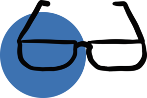 design de ícone de óculos png