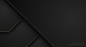 elegante fondo abstracto premium negro vector