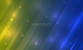 Abstract blue yellow background with shiny and light particles vector