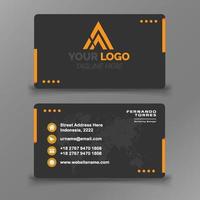 Elegant corporate business card template vector