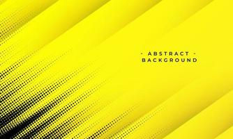 Abstract geometric yellow diagonal stripes on black halftone effect background vector