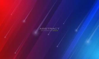 Abstract red blue background with shiny and light particles vector