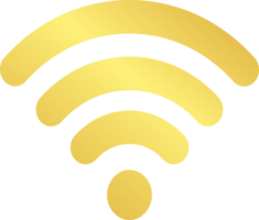 Gold Wifi Icon png