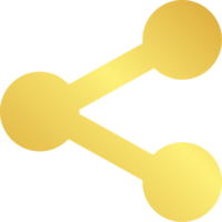 Gold Share Icon png