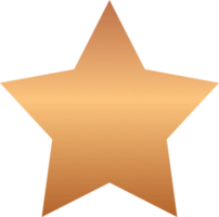 ícone de estrela de bronze png