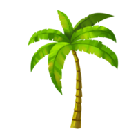 tree cartoon in painting style png