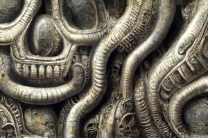 giger style biomechanics texture and background, neural network generated art photo