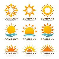 Sun Logo Collection vector