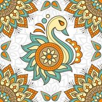 Rangoli Seamless Pattern vector