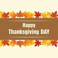 Happy Thanksgiving greeting card vector