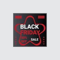 Super venta de viernes negro. diseño negro realista diseño minimalista moderno con tipografía en blanco y negro. sitio web de encabezado de banner de venta abstracta. ilustración vectorial vector