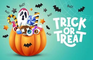 Halloween Trick or Treat Background vector