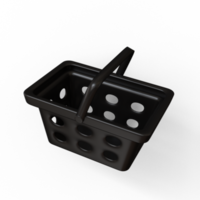 vendredi noir panier 3d png